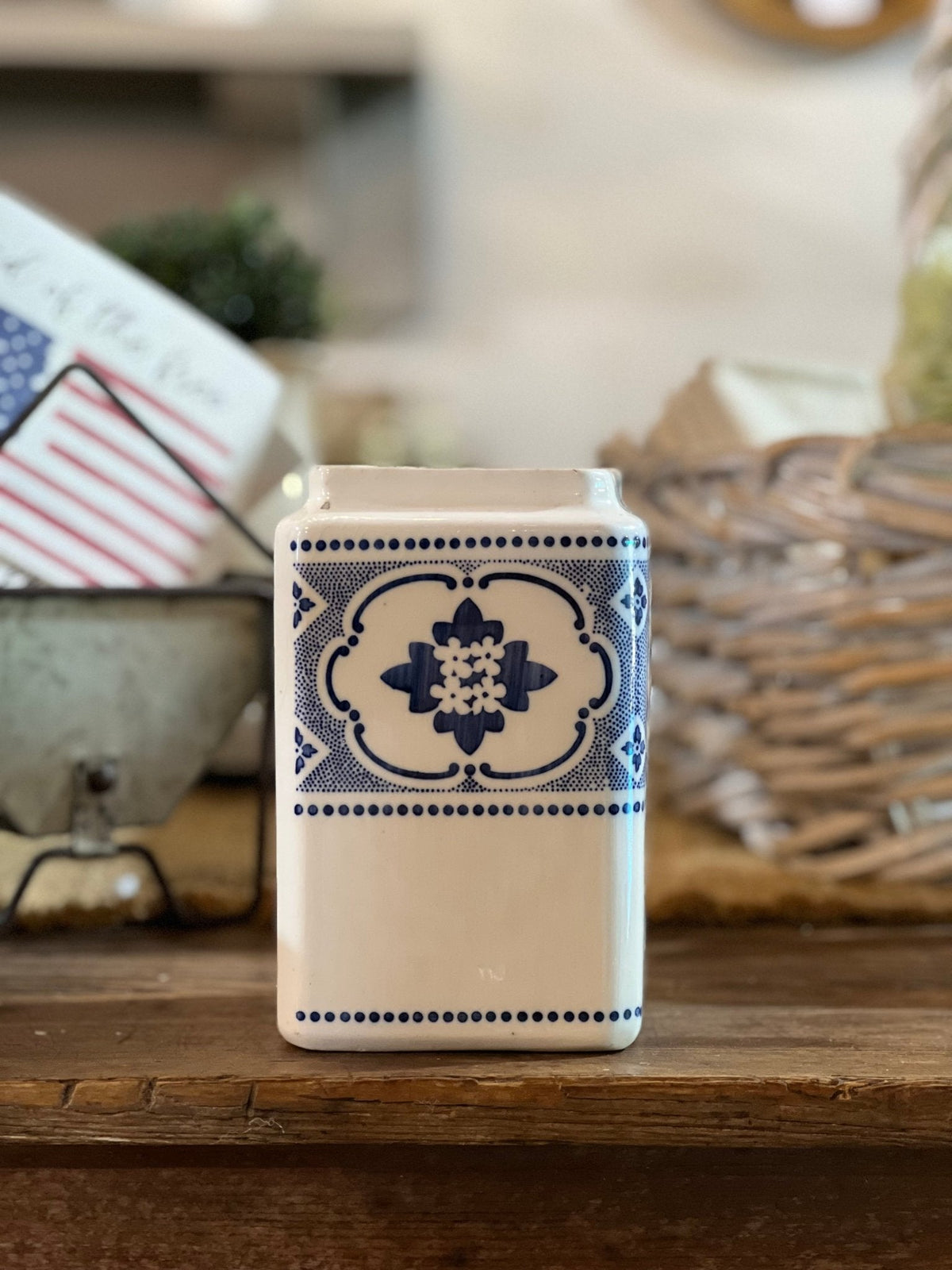 Antique German Nekar Canister - The Mustard Seed Collection, The Seed