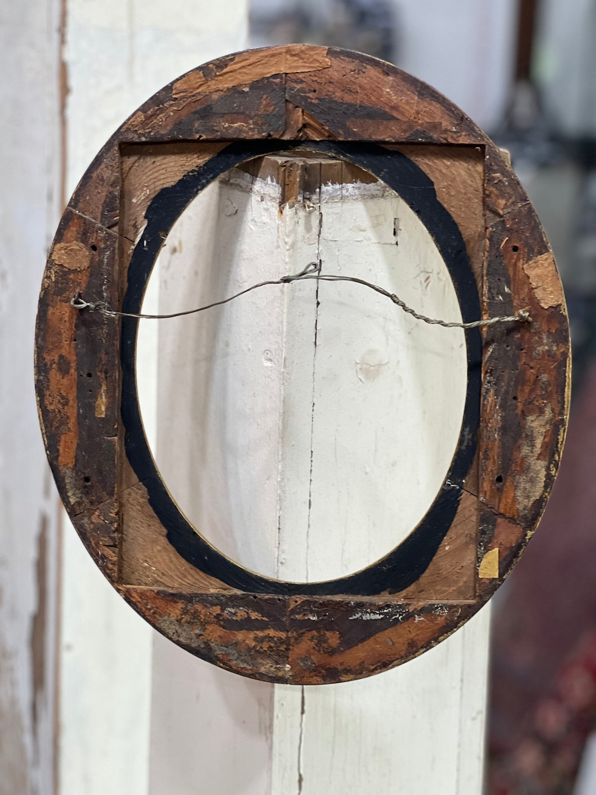 Antique Gold Gilt Oval Picture Frame – Victorian Fruit & Foliage Gesso Detailing