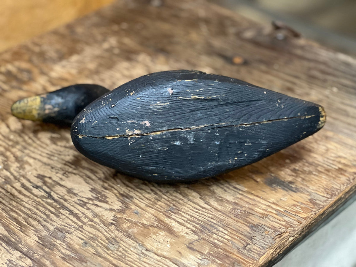 Antique Hand-Carved Wooden Duck Decoy – Primitive American Folk Art - The Mustard Seed Collection, The Seed