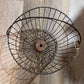 Antique Industrial Wire Clam & Egg Basket with Swing Handle - The Mustard Seed Collection, The Seed
