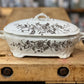 Antique J. & G. Meakin "Essex" Brown Transferware Covered Tureendishes