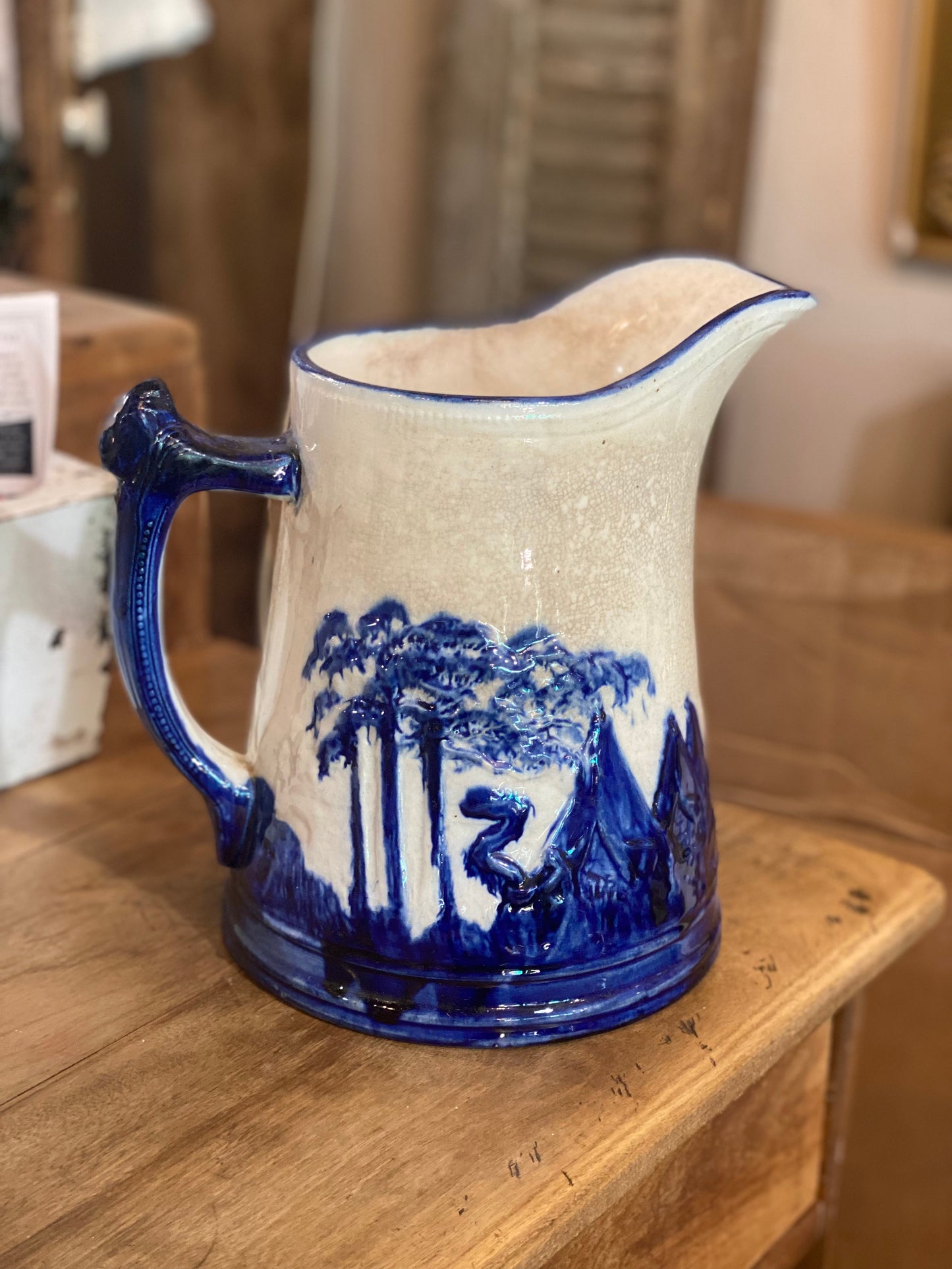 Antique Large Sleepy Eye Water Pitcher