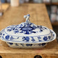 Antique Meissen Porcelain Blue Onion Covered Tureen - The Mustard Seed Collection, The Seed