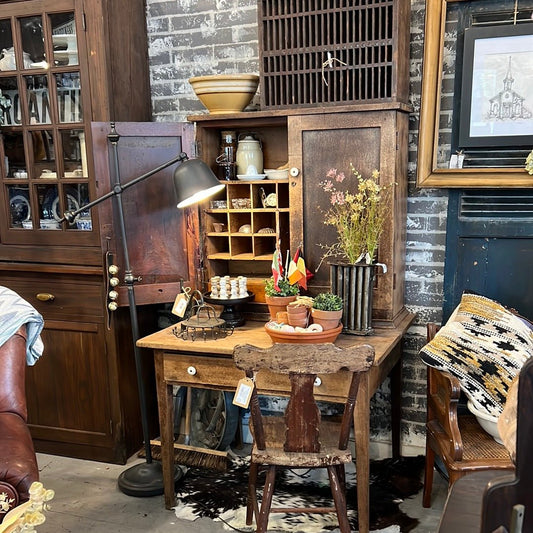 Antique Oak Postal Cabinet