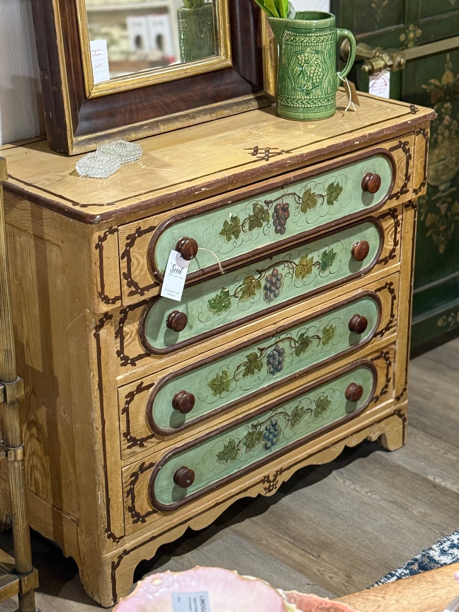 Antique Painted Pine Dresser - The Mustard Seed Collection, The Seed