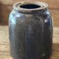 Antique Primitive Brown Stoneware Crock Jar – Vintage Glazed Albany Slip Preserves Pot (7" x 6") - The Mustard Seed Collection, The Seed