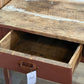 Antique Primitive Desk with Drawer - 30" Rustic Scraped Wood Writing Table - The Mustard Seed Collection, The Seed