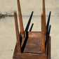 Antique Primitive Side Table Peg Nails - The Mustard Seed Collection, The Seed
