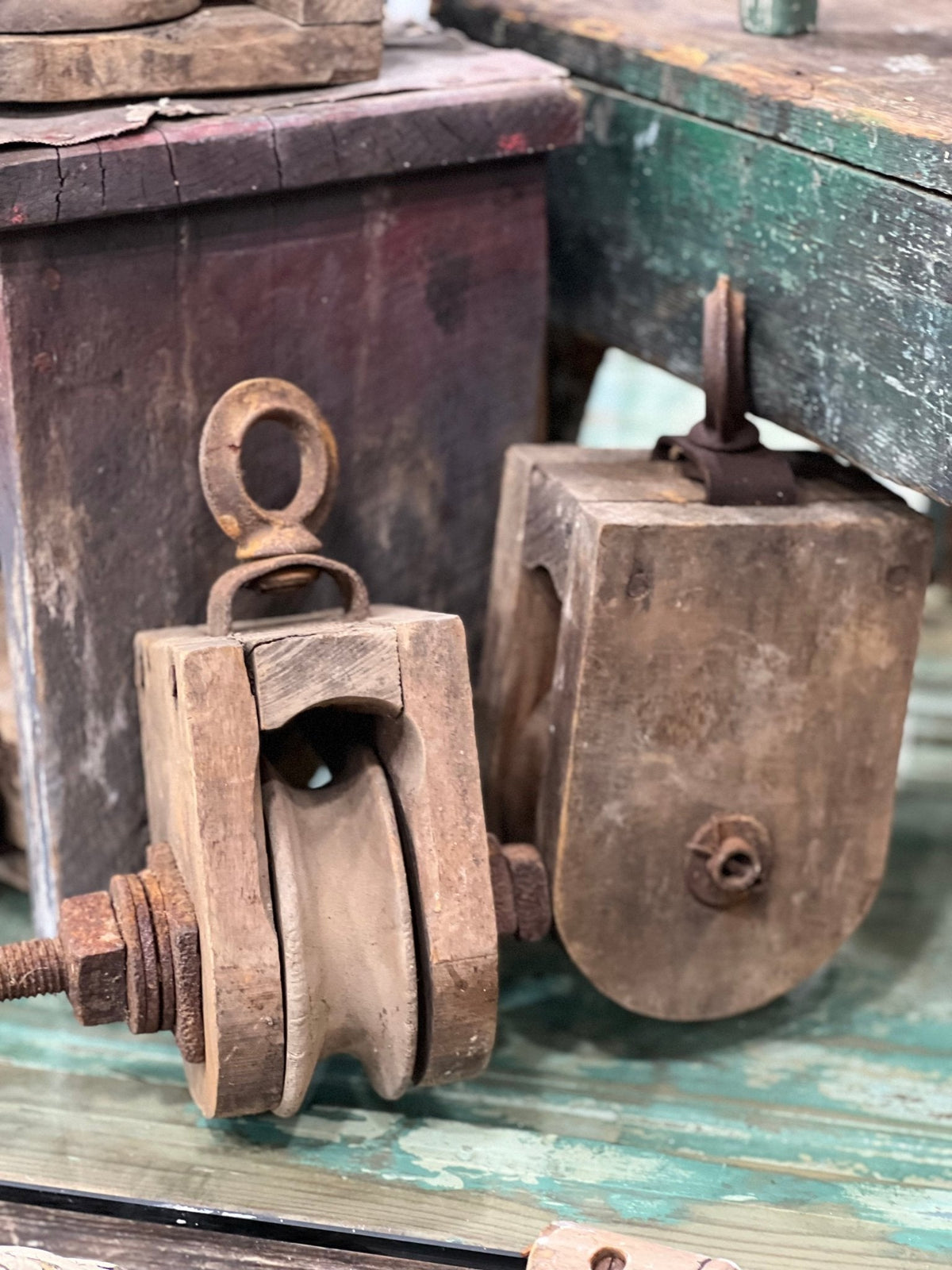 Antique Pulley - The Mustard Seed Collection, The Seed