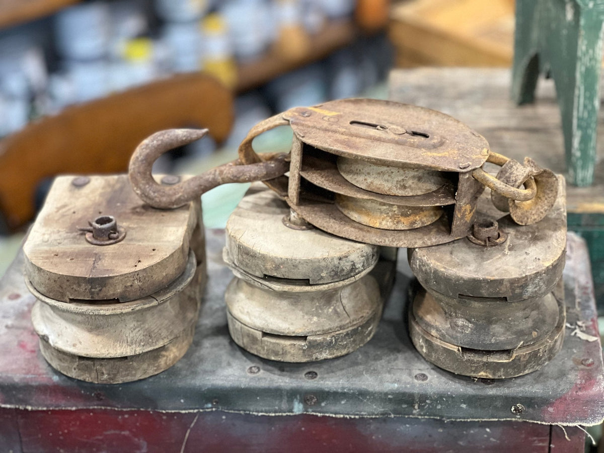 Antique Pulley - The Mustard Seed Collection, The Seed