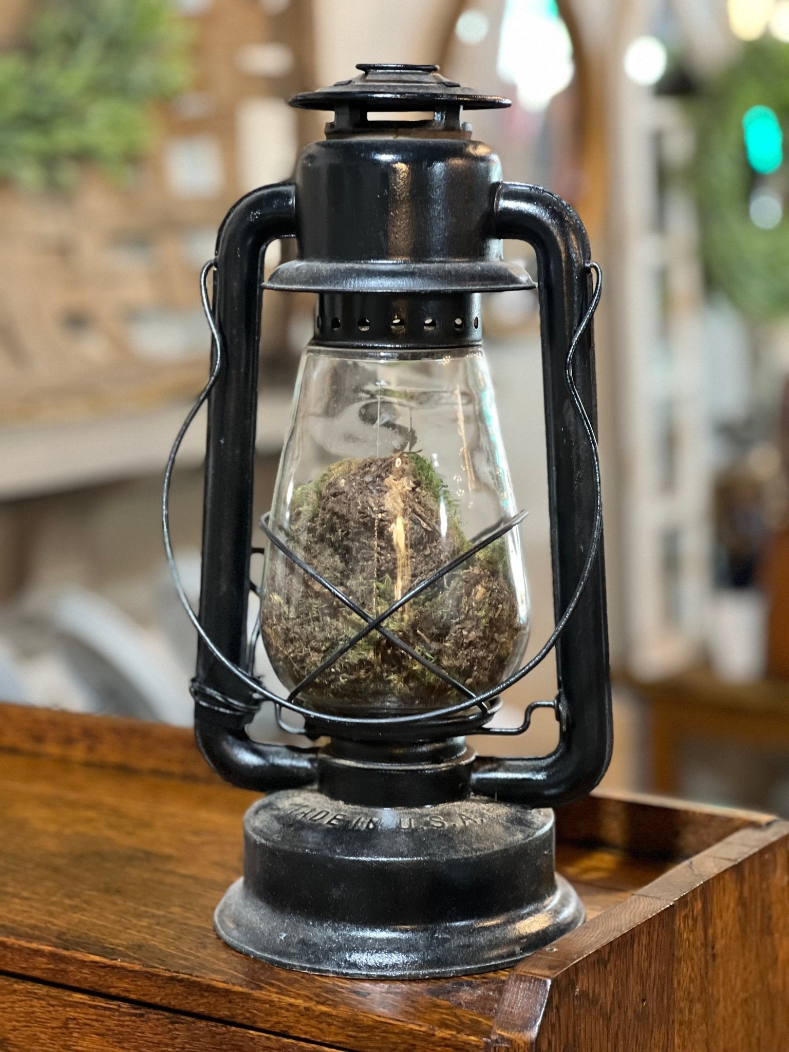 Antique Rayo Black Metal Lantern – The Mustard Seed Collection