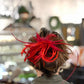 Antique Red Feather Hairpiece - The Mustard Seed Collection, The Seed