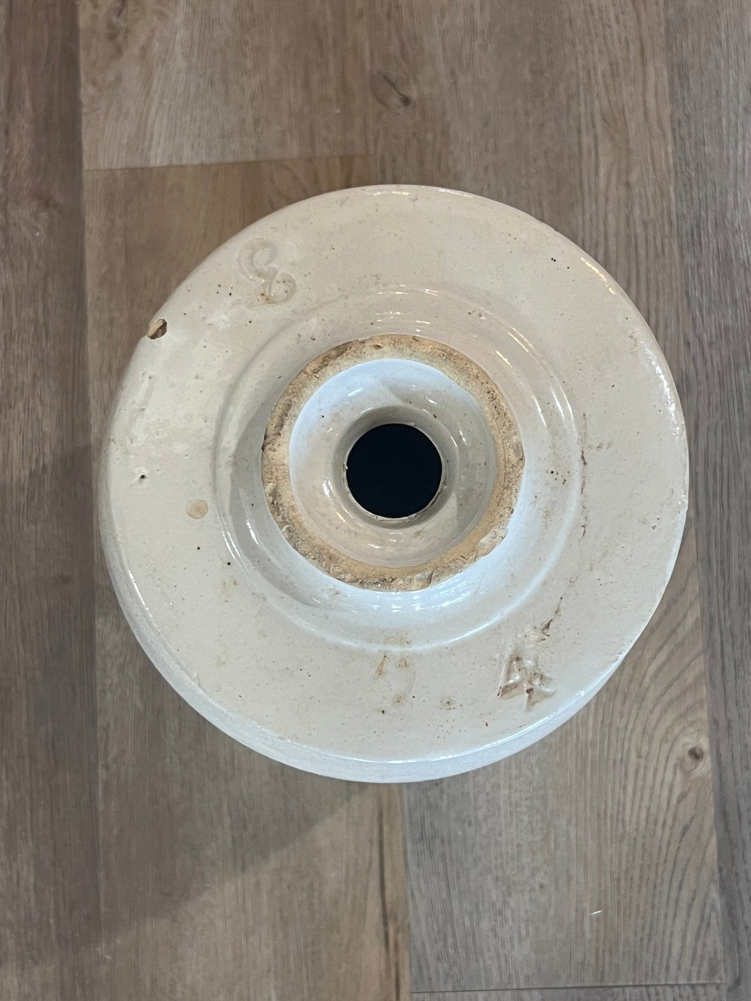 Antique Salt-Glazed Stoneware Butter Churn Crock - The Mustard Seed Collection, The Seed