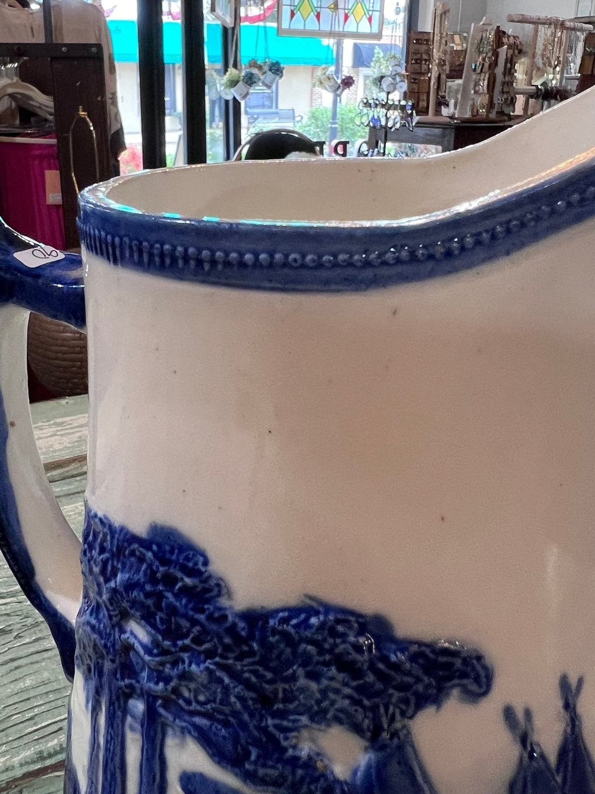 Antique Sleepy Eye Water Pitcher - The Mustard Seed Collection, The Seed