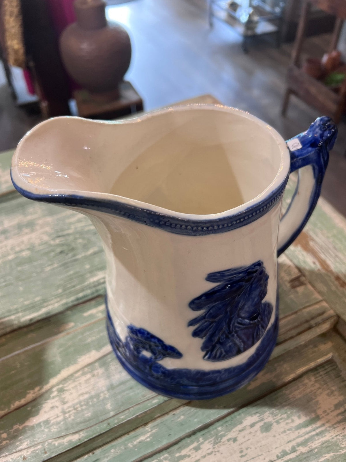 Antique Sleepy Eye Water Pitcher - The Mustard Seed Collection, The Seed