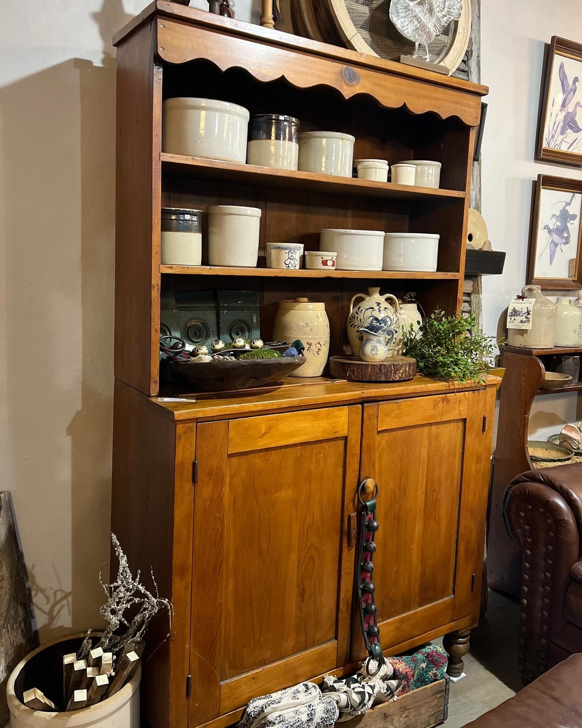 Antique Stepback/Setback Cupboardcupboard