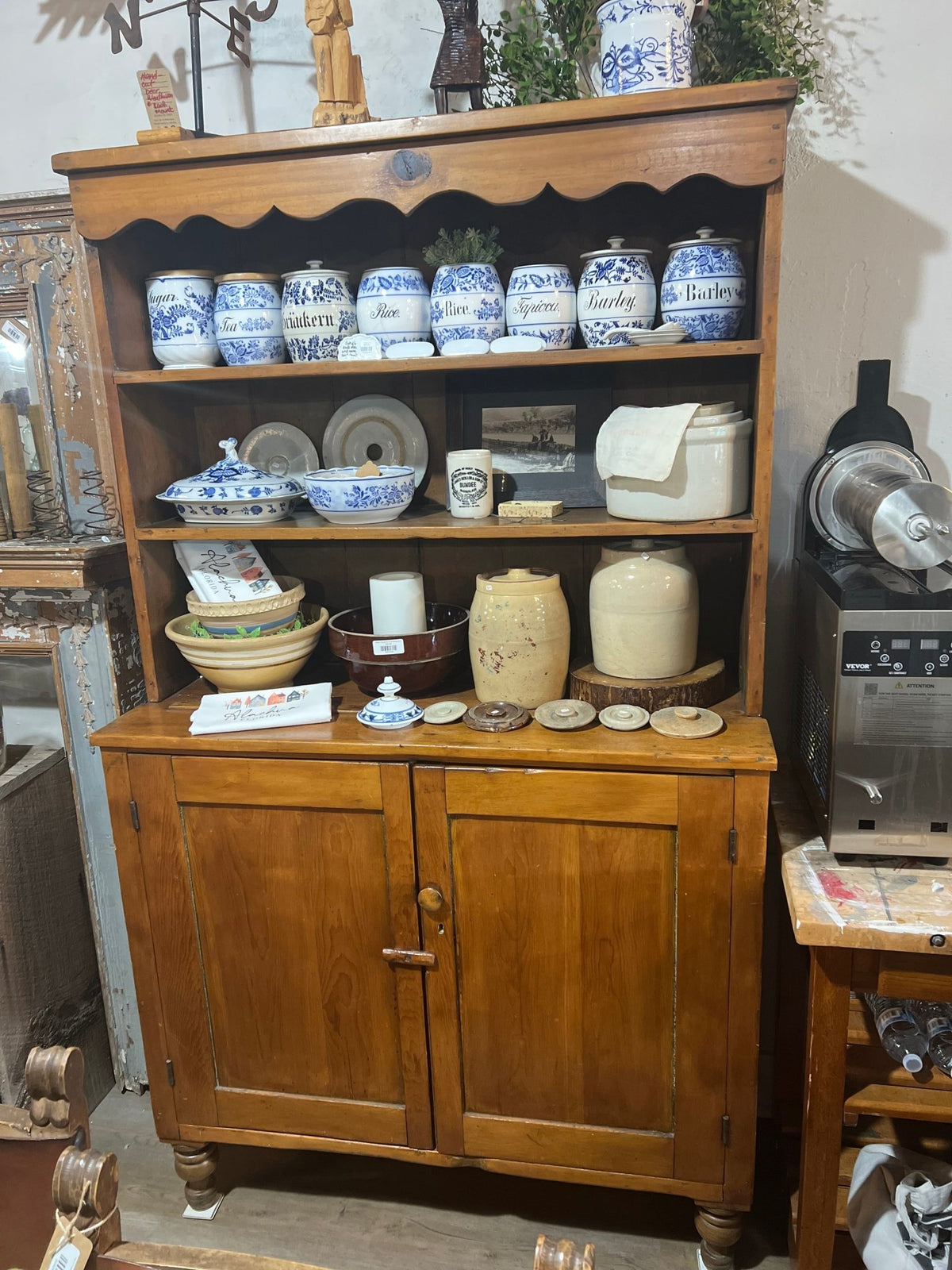 Antique Stepback/Setback Cupboardcupboard