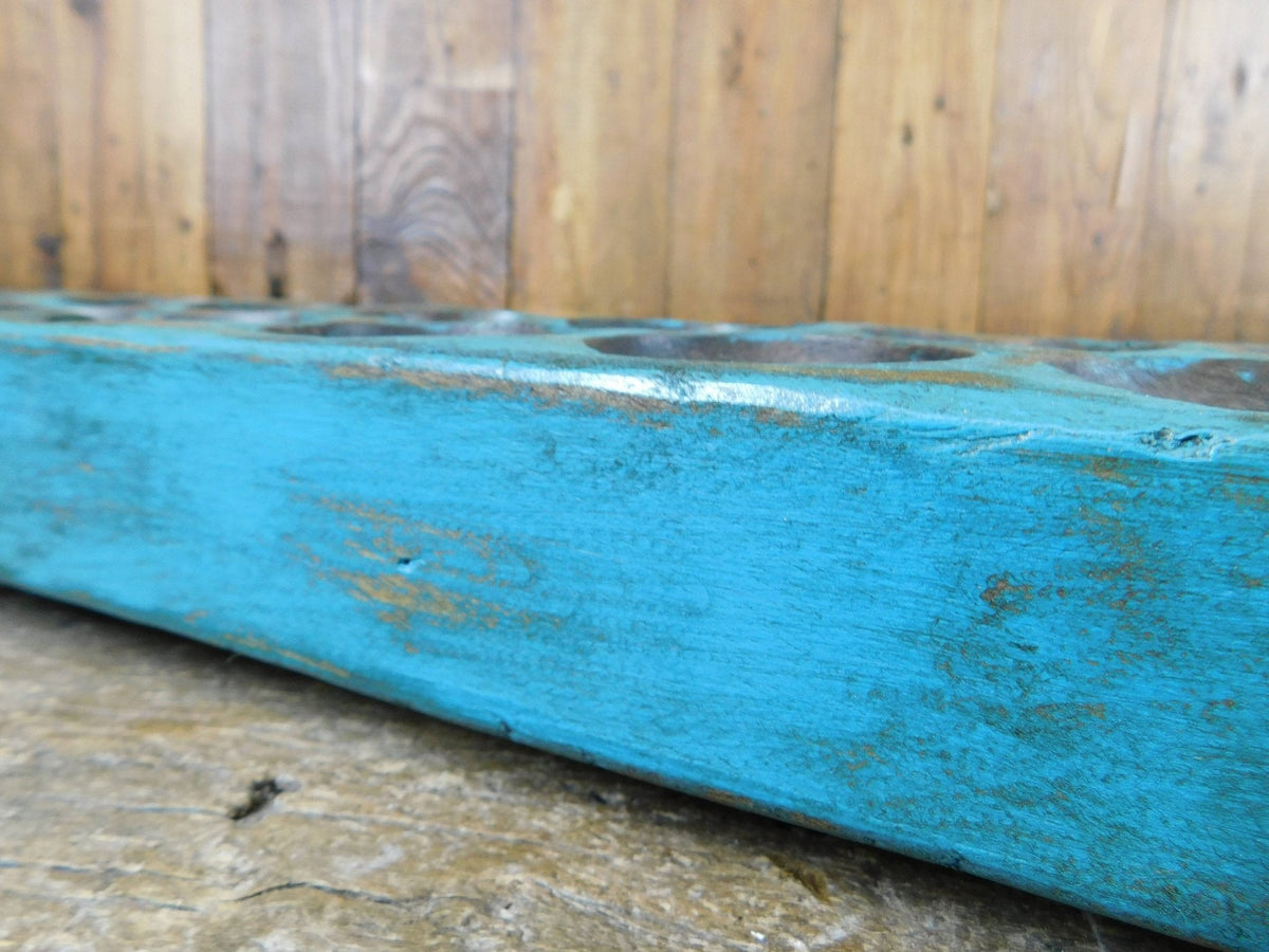 Antique Sugar Mold-Turquoise-26 holes - The Mustard Seed Collection, The Seed