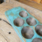 Antique Sugar Mold-Turquoise-26 holes - The Mustard Seed Collection, The Seed