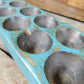 Antique Sugar Mold-Turquoise-26 holes - The Mustard Seed Collection, The Seed