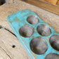Great Buy-Antique Sugar Mold-#26-ER-Turquoise-26 holes-$20 My Amigos Imports