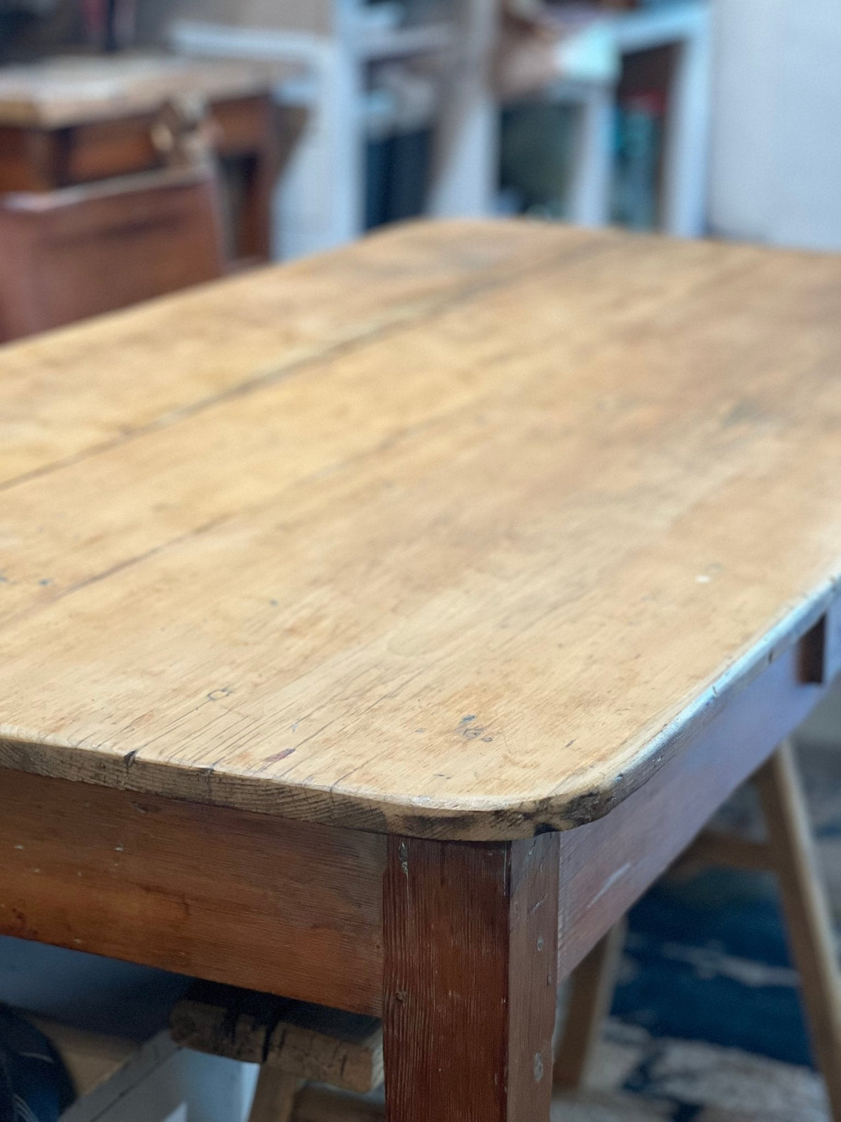 Antique Swedish Farm Table - The Mustard Seed Collection, The Seed