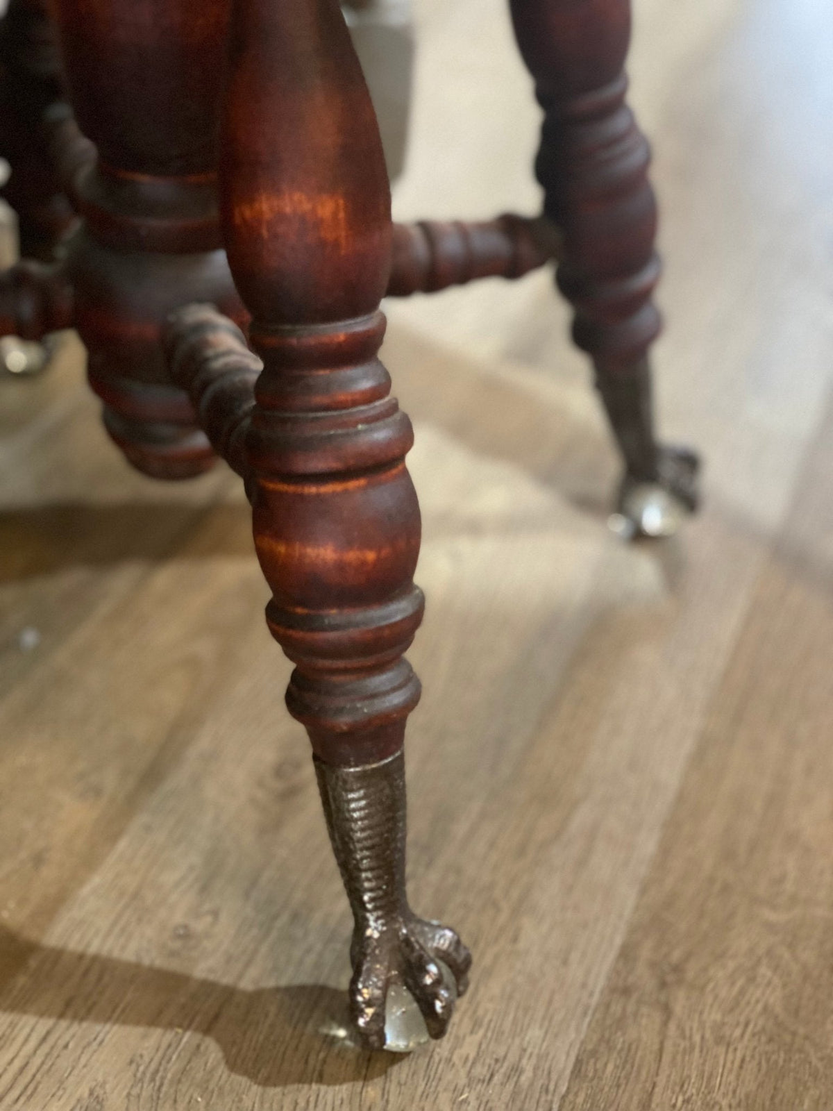 Antique Swivel Piano Chair - The Mustard Seed Collection, The Seed