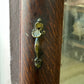 Antique Tiger Oak Mirror Door Wardrobe Cabinet - Full Length Pier Mirror Armoire with Shelves - The Mustard Seed Collection, The Seed