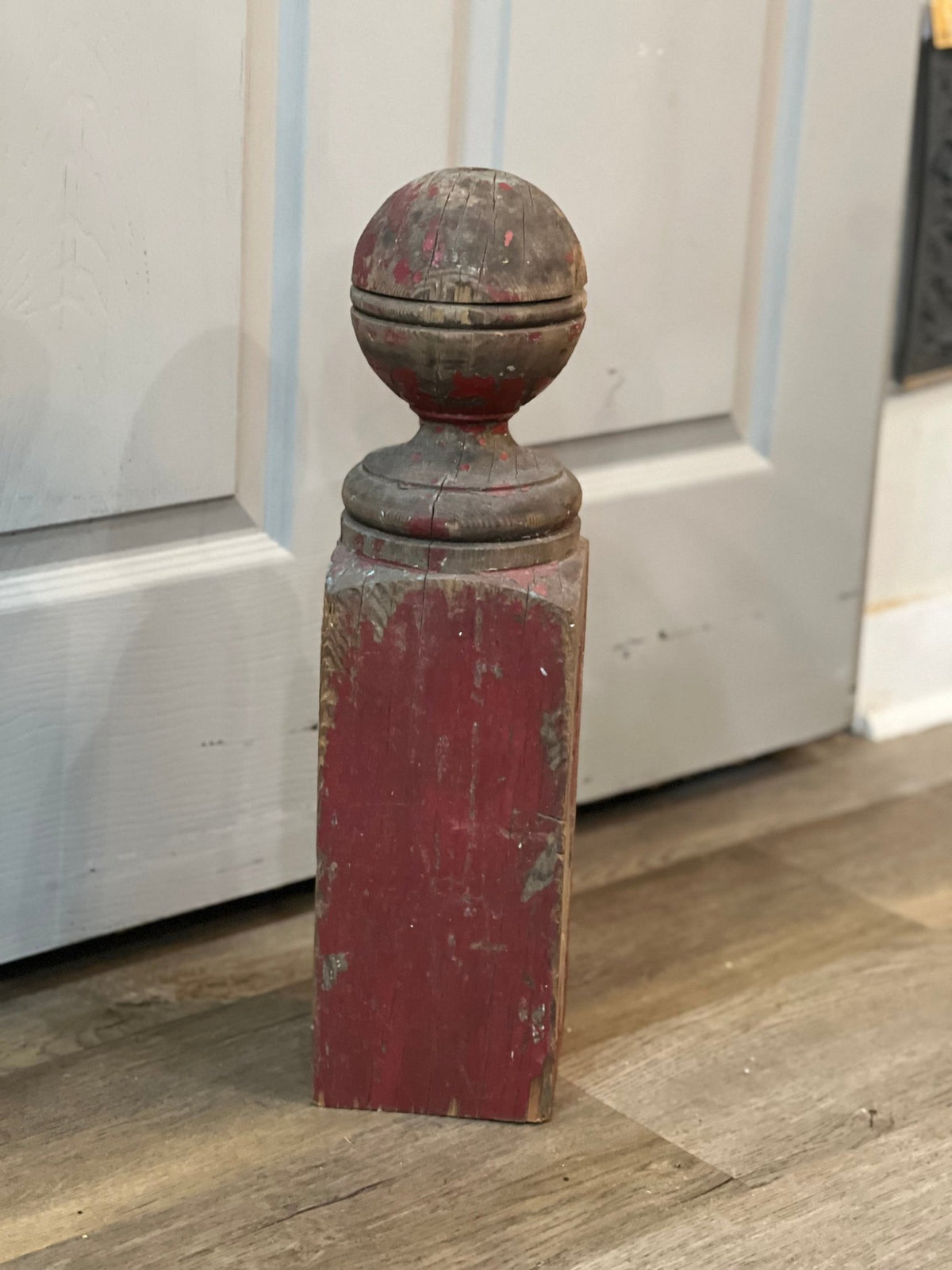 Antique Turned Wood Ball Newel Post Finial – Architectural Salvagesalvage