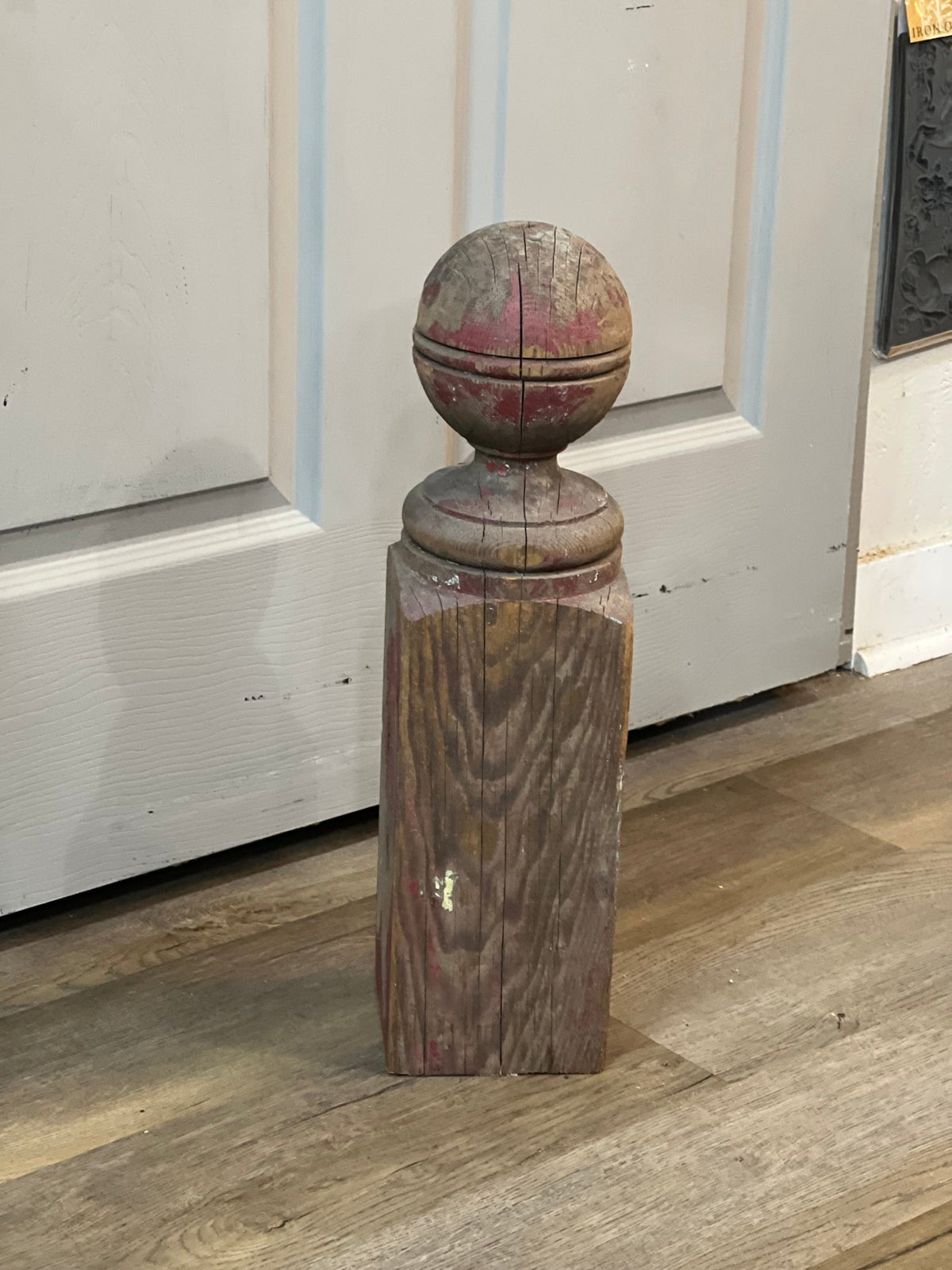 Antique Turned Wood Ball Newel Post Finial – Architectural Salvagesalvage