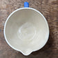 Antique Uhl Pottery Co. Egyptian Blue Batter Bowl with Spout &amp; Handle - No. 38 - The Mustard Seed Collection, The Seed
