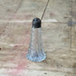 Antique Victorian Cut Glass & Sterling Silver Shaker – 2.5" 