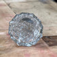 Antique Victorian Cut Glass & Sterling Silver Shaker – 2.5" 
