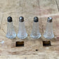 Antique Victorian Cut Glass & Sterling Silver Shaker – 2.5" 
