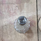 Antique Victorian Cut Glass & Sterling Silver Shaker – 2.5"