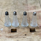 Antique Victorian Cut Glass & Sterling Silver Shaker – 2.5"