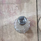Antique Victorian Cut Glass & Sterling Silver Shaker – 2.5" 