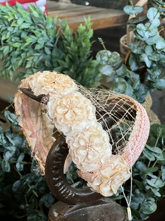 Antique Victorian Floral Head-Piece - The Mustard Seed Collection, The Seed