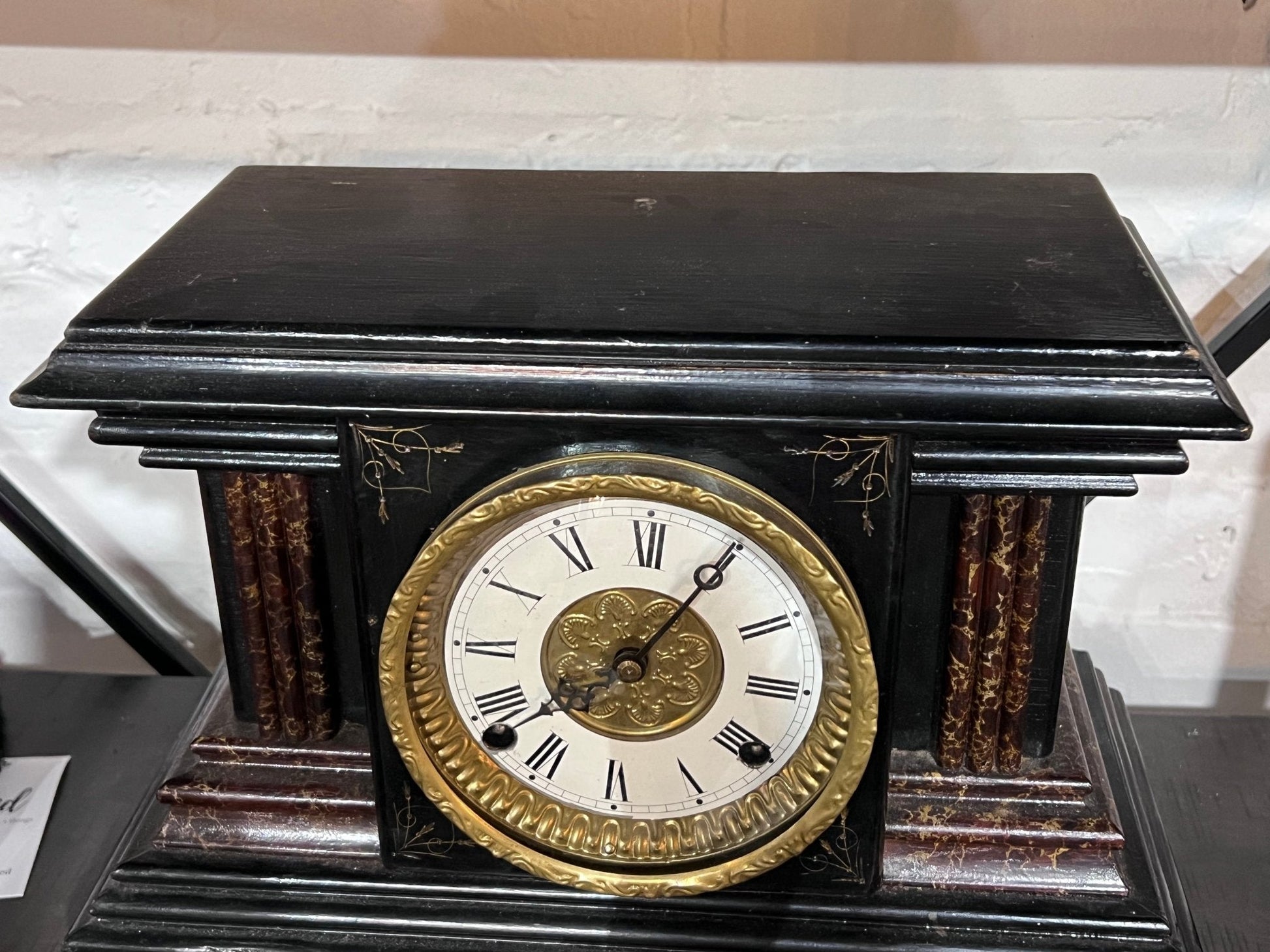 Antique Victorian-Style Mantel Clock - The Mustard Seed Collection, The Seed