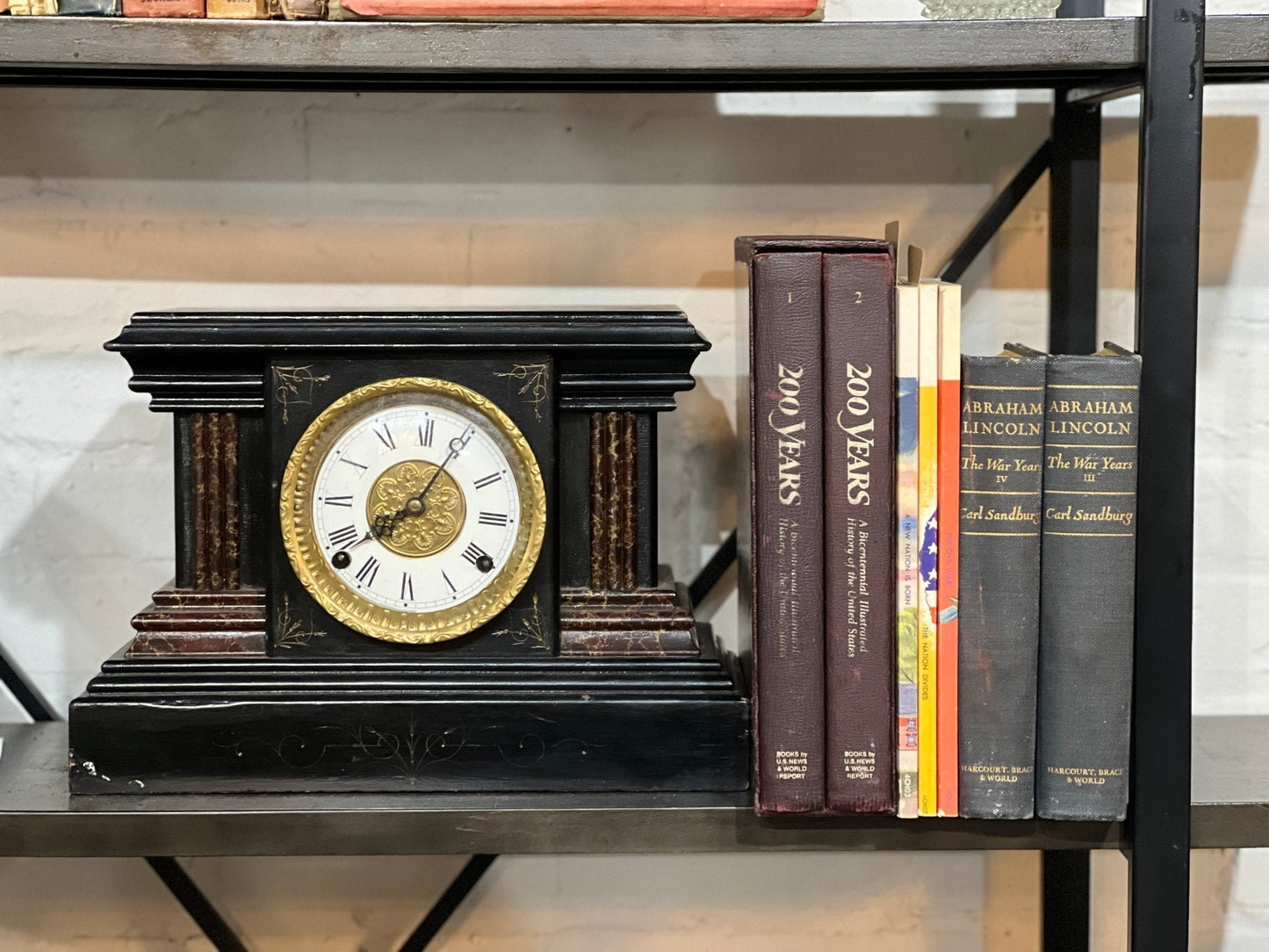 Antique Victorian-Style Mantel Clock - The Mustard Seed Collection, The Seed