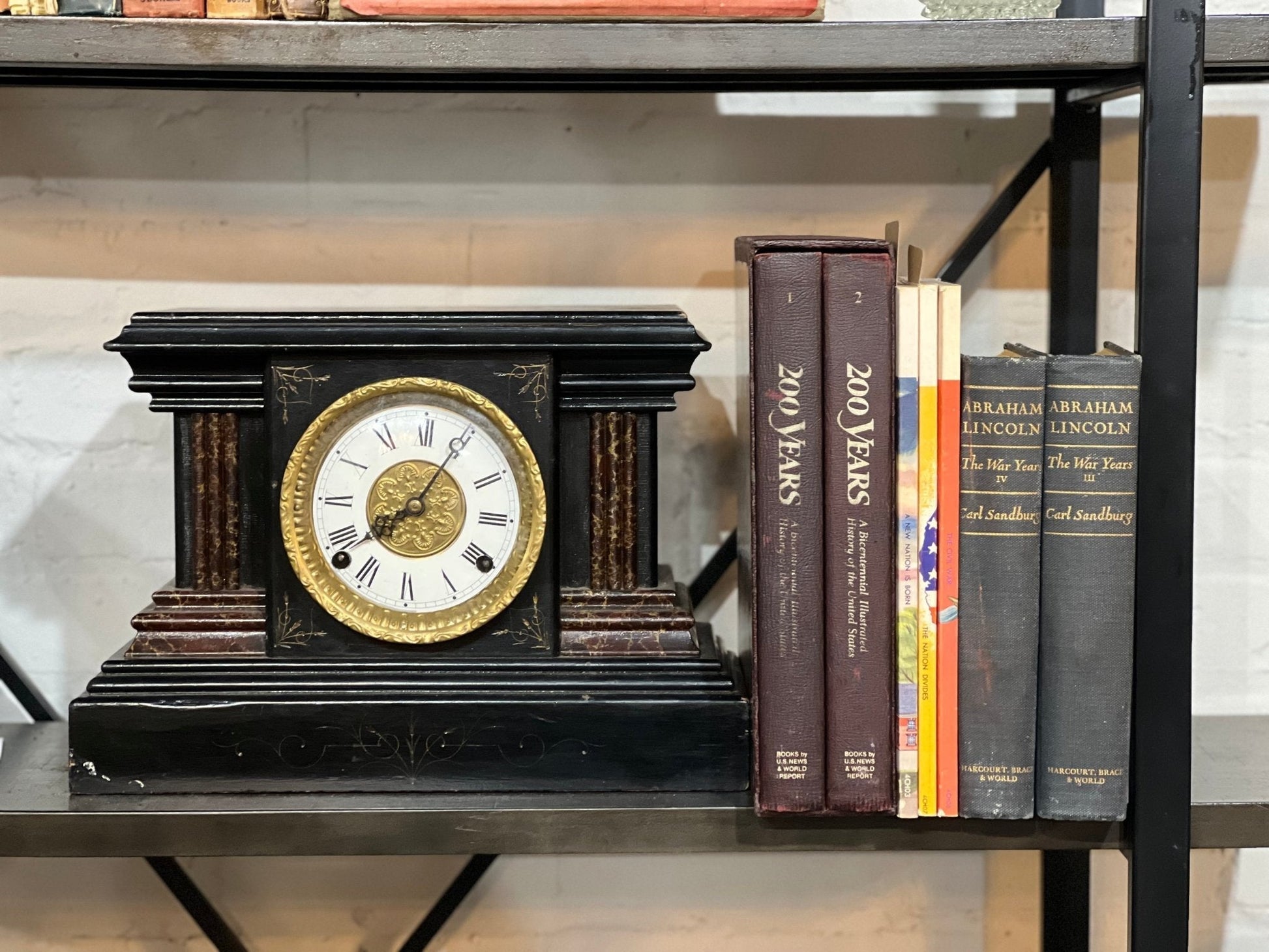 Antique Victorian-Style Mantel Clock - The Mustard Seed Collection, The Seed