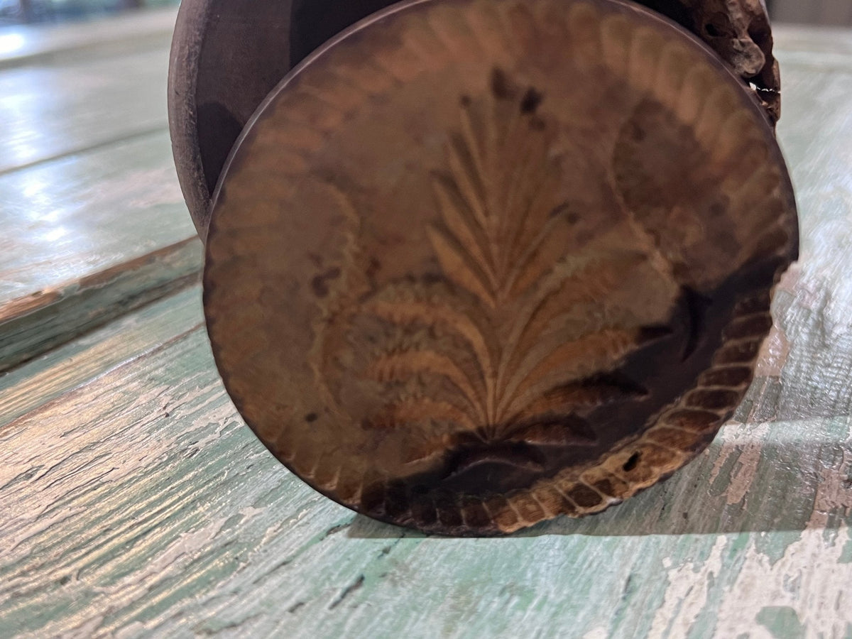Antique Wheat Bushell Butter Mold - The Mustard Seed Collection, The Seed