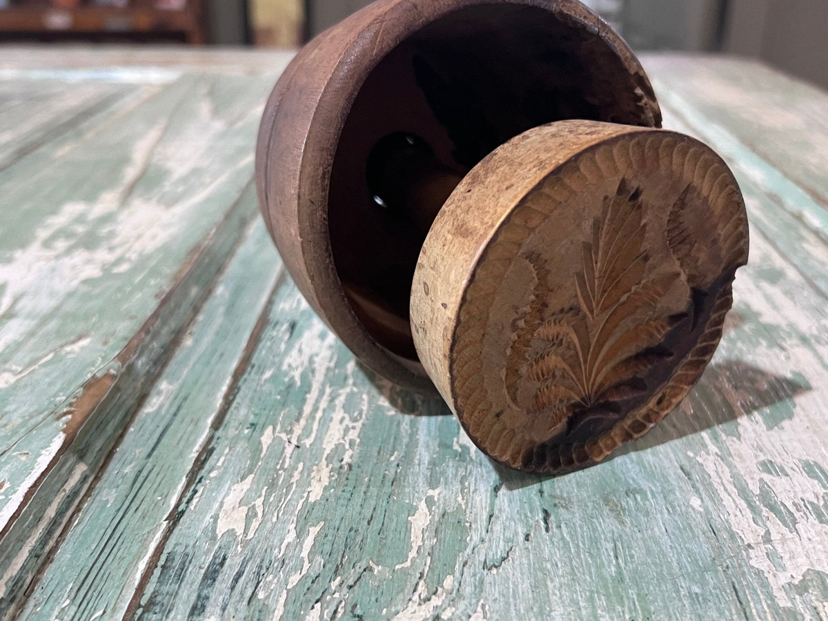 Antique Wheat Bushell Butter Mold - The Mustard Seed Collection, The Seed