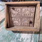 Antique Wood 4 Square Commercial Butter Press - The Mustard Seed Collection, The Seed