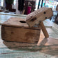 Antique Wood 4 Square Commercial Butter Press - The Mustard Seed Collection, The Seed