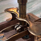 Antique Wood Brass 4 Square Commercial Butter Press