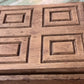 Antique Wood Brass 4 Square Commercial Butter Press - The Mustard Seed Collection, The Seed