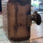 Antique Wood Brass 4 Square Commercial Butter Press - The Mustard Seed Collection, The Seed