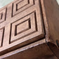 Antique Wood Brass 4 Square Commercial Butter Press - The Mustard Seed Collection, The Seed