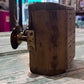 Antique Wood Brass 4 Square Commercial Butter Press - The Mustard Seed Collection, The Seed